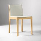 Open Box: Como Dining Chair - Twill Alabaster, Blonde