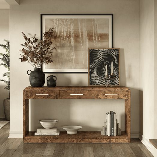 Finlo Burled Entryway Wood Console (60") by West Elm
