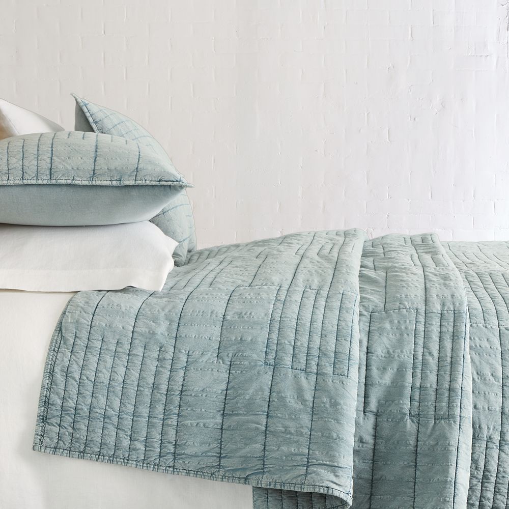 Parks Washed Cotton Shams - Chambray