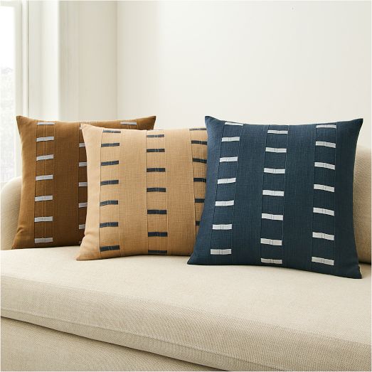 Blocked Taping Pillow Cover by West Elm