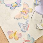 Flying Butterfly Wool Rug
