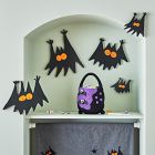 Ed Emberley Papier-Mache Bats Wall Decor