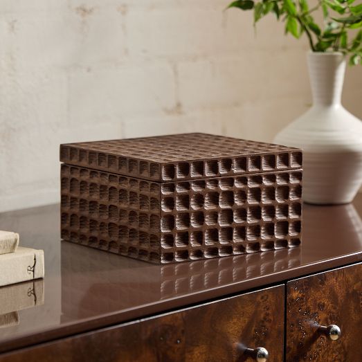 Modern Marquetry Wood Boxes | West Elm