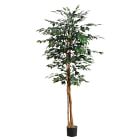 Faux Potted Ficus Tree
