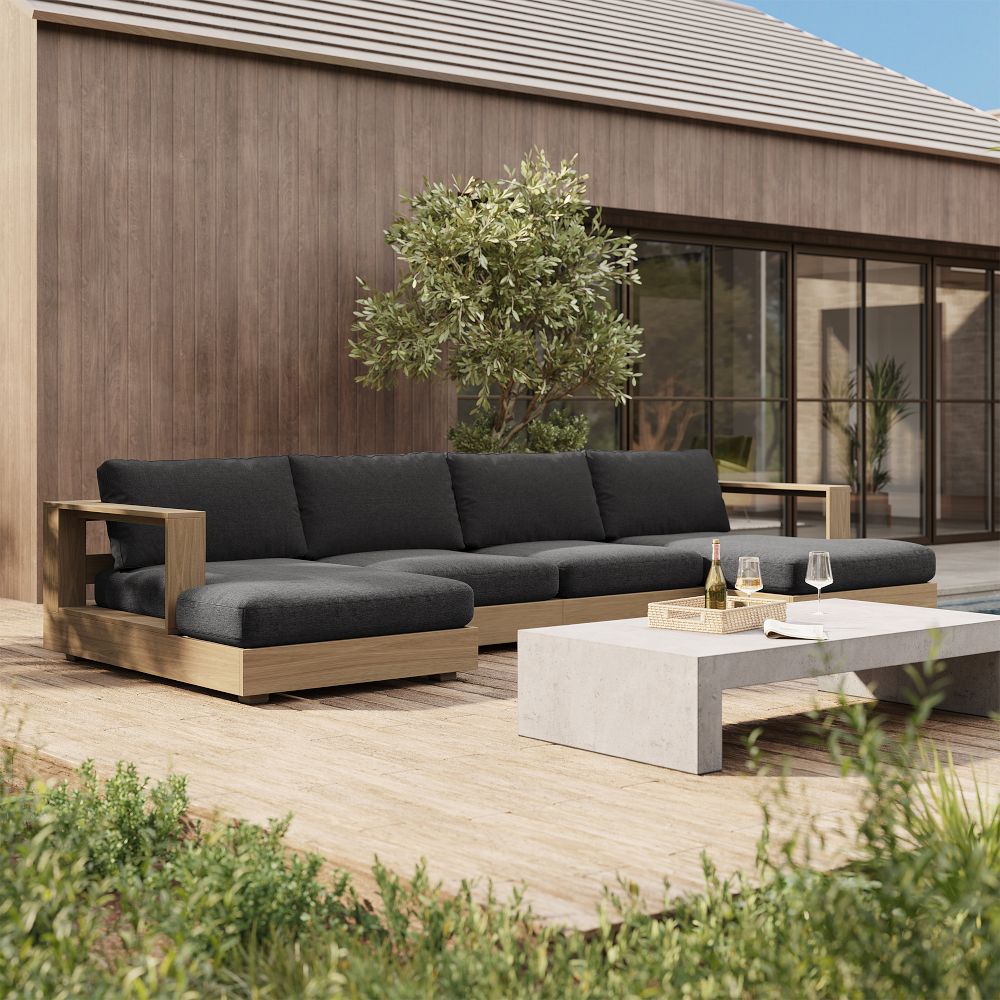Telluride Outdoor 4-Piece U-Shaped Sectional (151") by West Elm