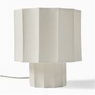 Fluted Linen Table Lamp (9.5")