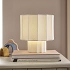 Fluted Linen Table Lamp (9.5")