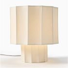 Fluted Linen Table Lamp (9.5")