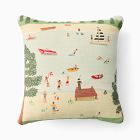 Outdoor Lake Life Scene Pillow