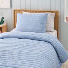Embroidered Daisy Cotton Quilt &amp; Shams
