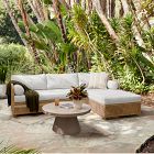 Coastal Wicker Outdoor 2-Piece Chaise Sectional (98")