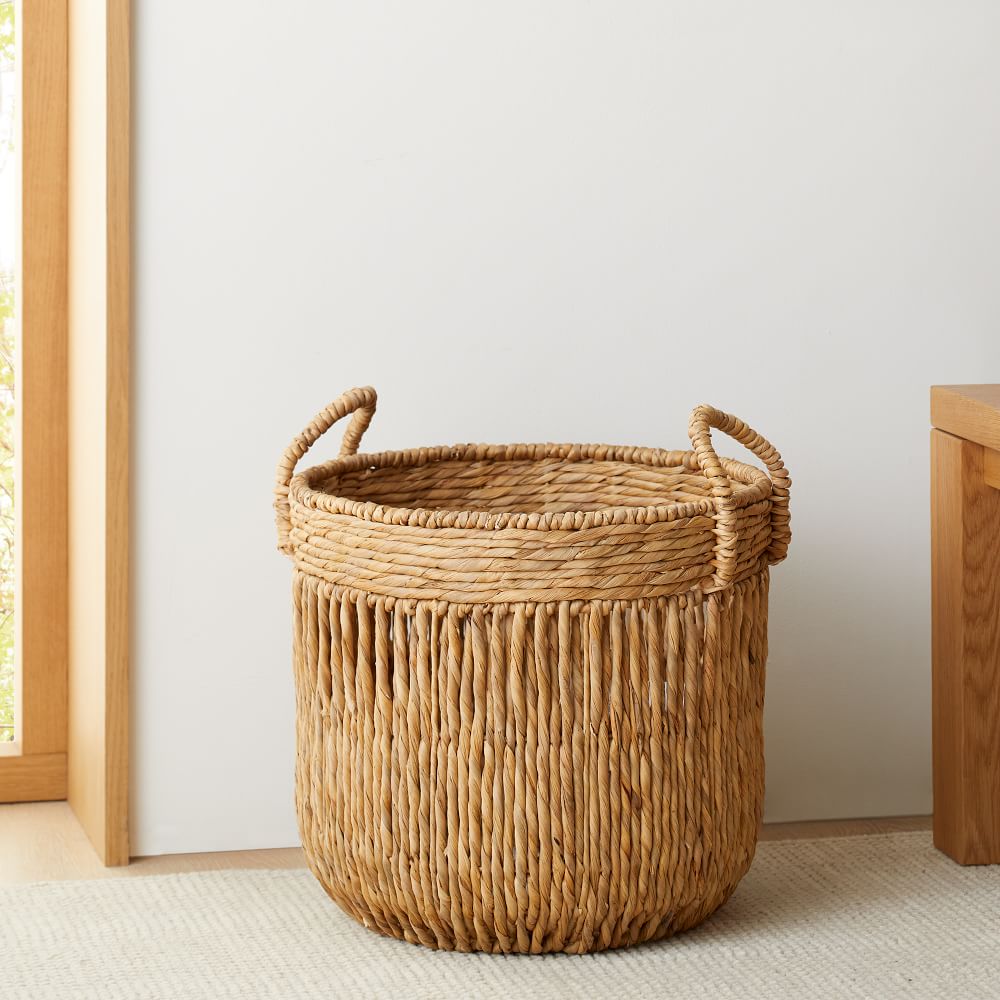 Vertical Lines Seagrass Baskets - 17X15