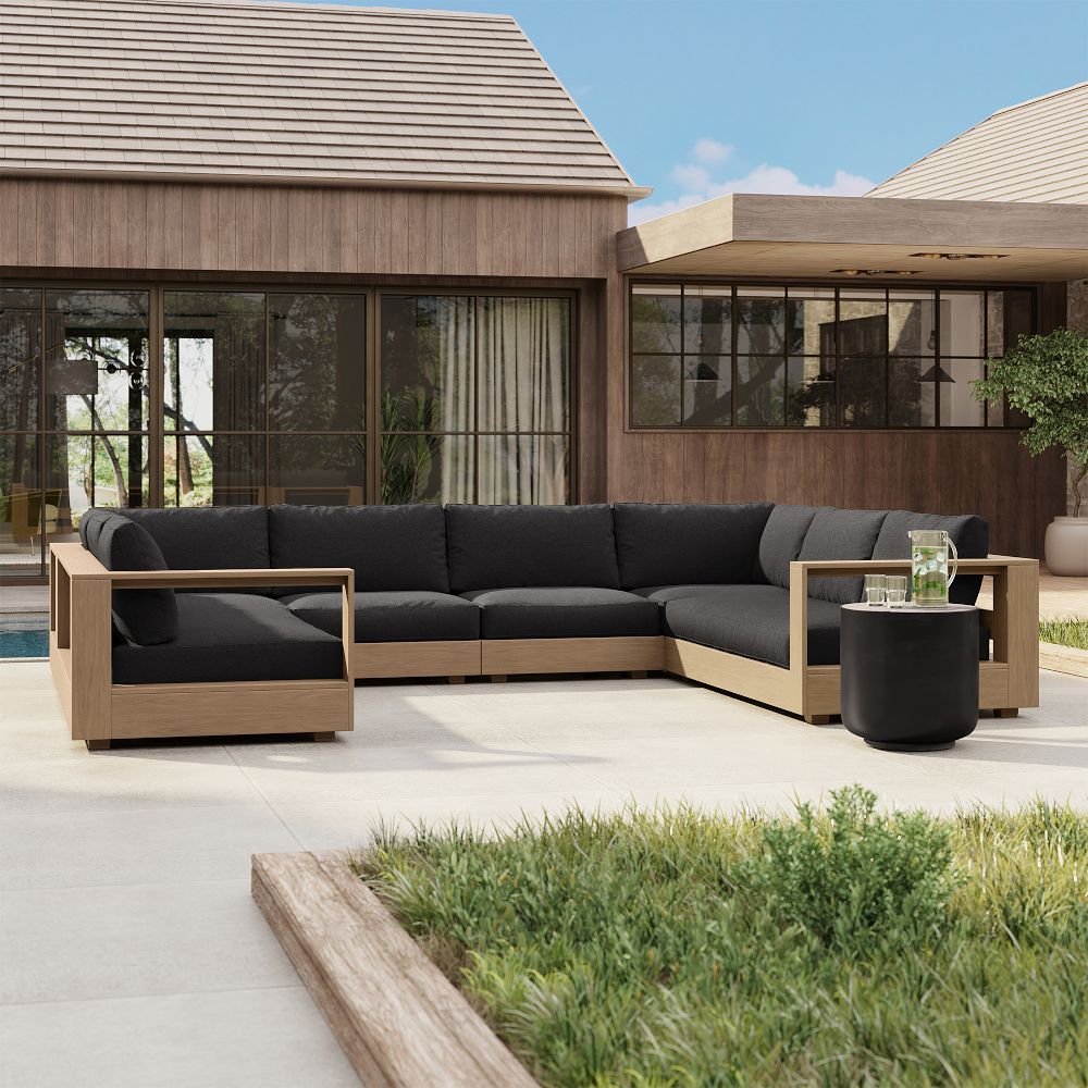 Telluride Outdoor 6-Piece U-Shaped Sectional (151") by West Elm