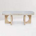 Taliferro Travertine Coffee Table (48")