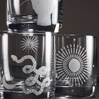 Curiosity Halloween Double Old Fashioned Glass Sets