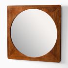 Tate Wood Square Wall Mirror