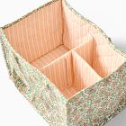 Pink Chicken Quilted Floral Diaper Caddy