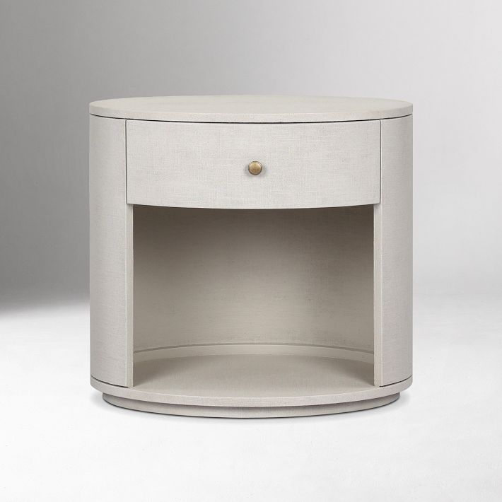Sarafina Oval Open Shelf Nightstand 26