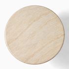 Menorca Faux Travertine Outdoor Coffee Table (32")