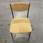 Open Box: Alessio Leather Dining Chair - Ludlow Leather Cumin, Textured Antique Bronze with Champagne Bronze Accent