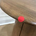 Open Box: Anton Solid Wood Round Side Table (20") - Burnt Wax