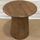 Open Box: Anton Solid Wood Round Side Table (20") - Burnt Wax