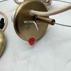 Open Box: Aria Round Glass Pendant (16") - Antique Brass
