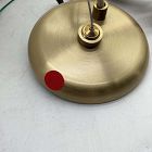 Open Box: Aria Round Glass Pendant (16") - Antique Brass