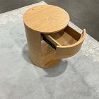 Open Box: Claremont Round Nightstand (15") - Blonde