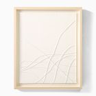 Open Box: Crossed Paths Framed Wall Art, Version II - Pickled White