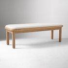 Open Box: Miles Bench - Twill Sand, Toasted Oak