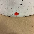 Open Box: Terrazzo Drum Indoor/Outdoor Round Side Table (15") - White