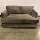 Open Box: Haven Sofa (60"W, 39"D), Bench Cushion - Deluxe Velvet Slate