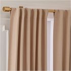 Open Box: European Flax Linen Blackout Curtain (48"W x 96"L) - Sandawood
