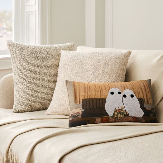 Spooky Ghosts Pillow Cover & Throw Set by West Elm