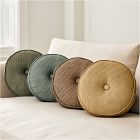 Corduroy Chenille Round Pillow