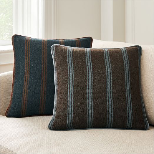 Marled Herringbone Stripe Pillow Cover by West Elm