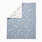 Star Chambray Reversible Baby Quilt