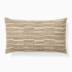Woven Broken Stripe Lumbar Pillow Cover