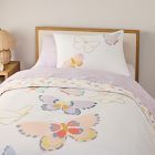 Flying Butterfly Reversible Cotton Duvet Cover &amp; Shams