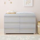 Billie 6-Drawer Wide Dresser with Removable Topper (55")
