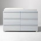 Billie 6-Drawer Wide Dresser with Removable Topper (55")