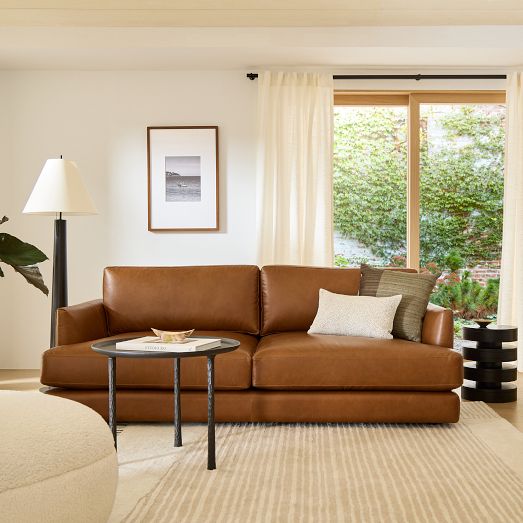 Haven Leather Sofa (60"-96") by West Elm