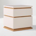 Kade Lacquer &amp; Wood Nightstand (22")