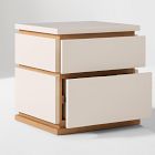 Kade Lacquer &amp; Wood Nightstand (22")