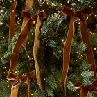 Velvet Bow Clip-On Ornaments (Set of 6)