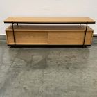 Open Box: Pierce Media Console (66") - Black/Blonde