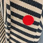 Open Box: Pierce &amp; Ward Curved Slipper Chair - P&amp;W Stripe, Nutmeg