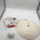 Open Box: Piero Pendant (20") - Eggshell, Antique Brass