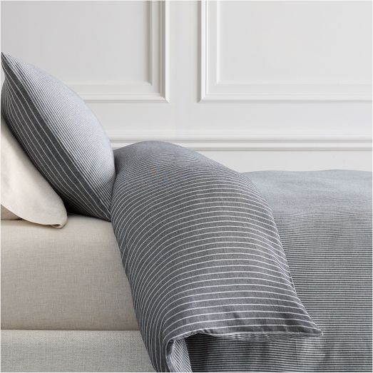 Seaside Stripe Duvet Cover & Shams | West Elm